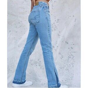 American Eagle Jeans Women's Sz 6 90s Skinny Kick Medium Wash Blue Stretch Denim